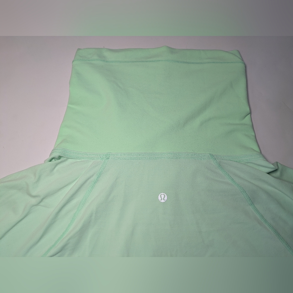 LULULEMON HEALTHY HEART FRESH TEAL PULLOVER BUTTERY SOFT Mint Green Sz 6 - 8 - Picture 1 of 11